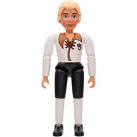 Lego Belville princ Justin, bílá (belvmale11)